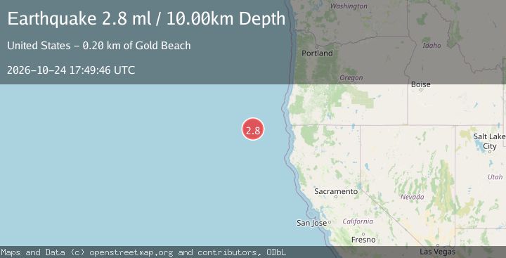 Map of OFF COAST OF NORTHERN CALIFORNIA