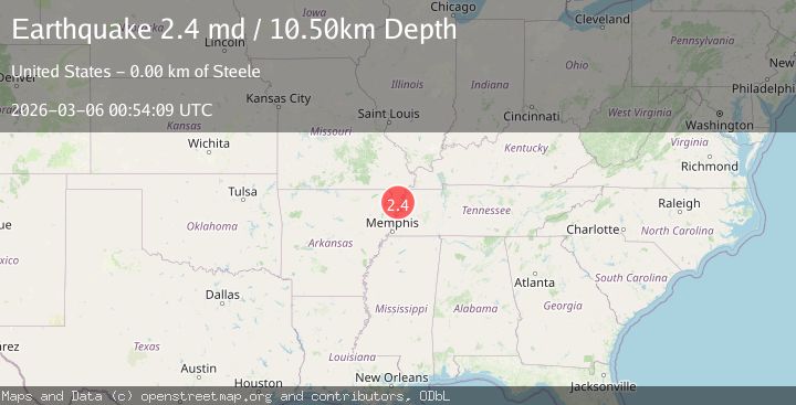 Map of SOUTHEASTERN MISSOURI