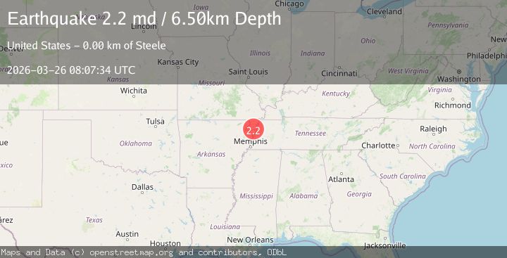 Map of SOUTHEASTERN MISSOURI