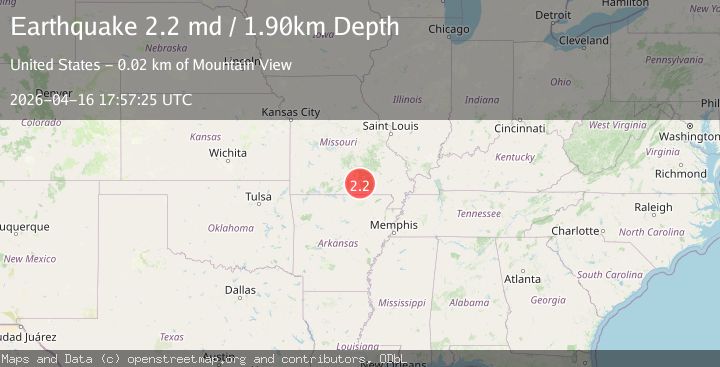 Map of SOUTHEASTERN MISSOURI