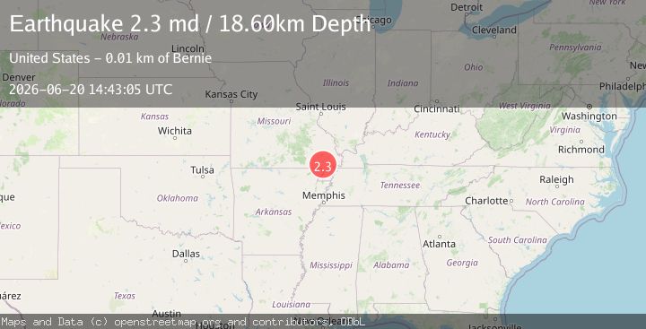 Map of SOUTHEASTERN MISSOURI