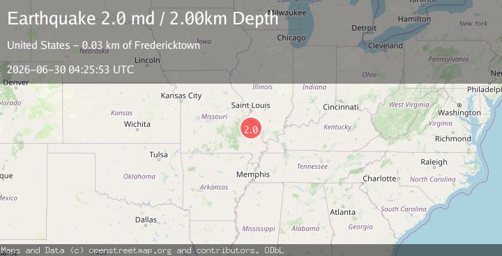 Map of SOUTHEASTERN MISSOURI