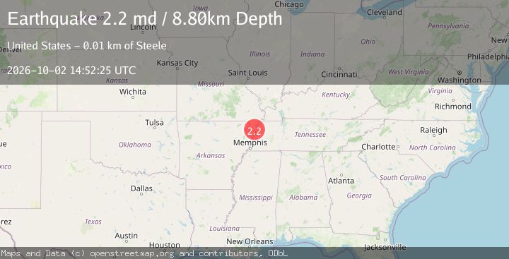 Map of SOUTHEASTERN MISSOURI