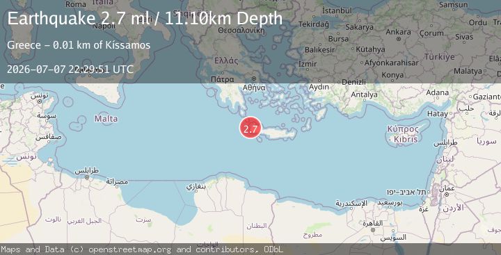 Map of CRETE, GREECE