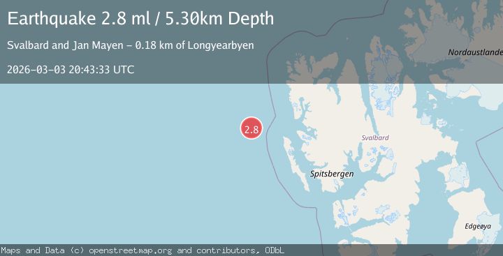Map of SVALBARD REGION