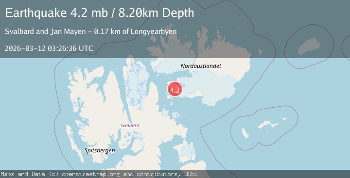 Map of SVALBARD REGION