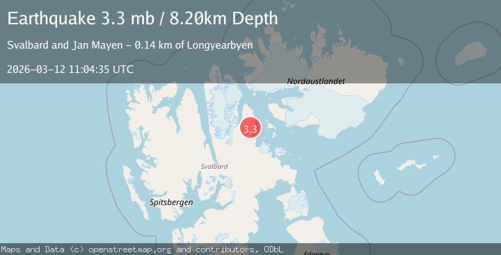 Map of SVALBARD REGION