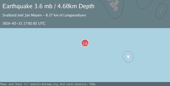 Map of SVALBARD REGION