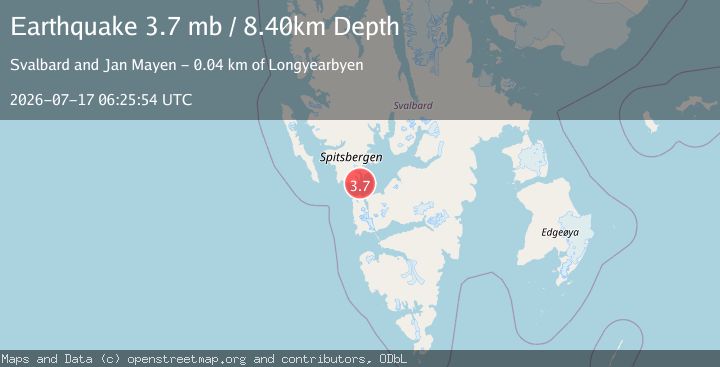 Map of SVALBARD REGION