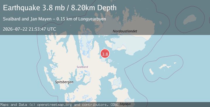 Map of SVALBARD REGION