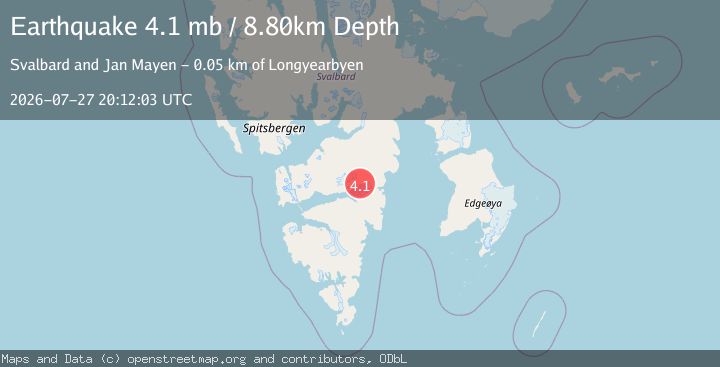 Map of SVALBARD REGION