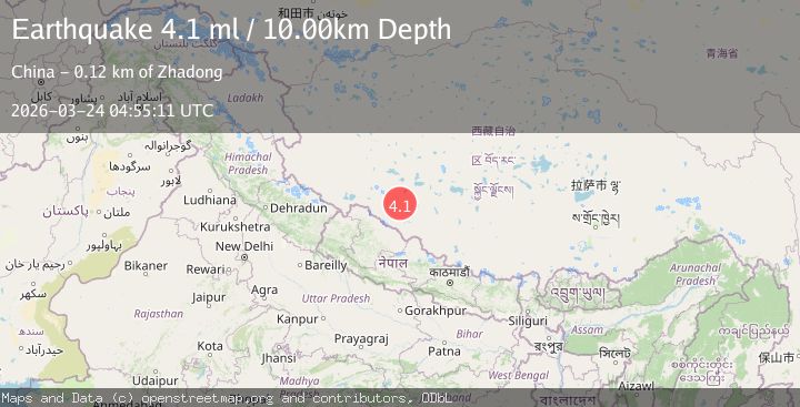 Map of WESTERN XIZANG