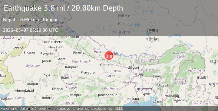 Map of NEPAL-INDIA BORDER REGION