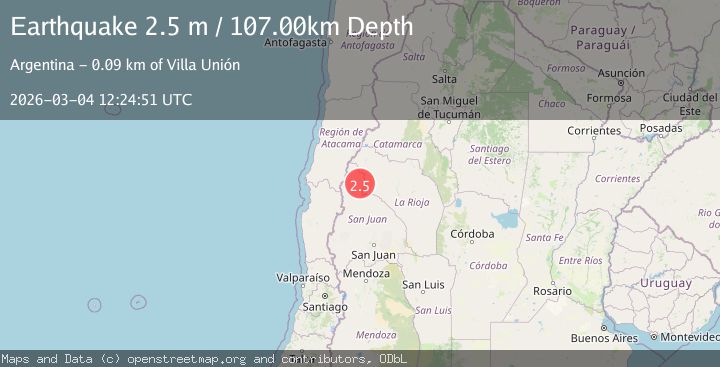 Map of SAN JUAN, ARGENTINA