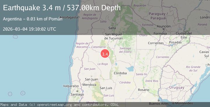 Map of CATAMARCA, ARGENTINA
