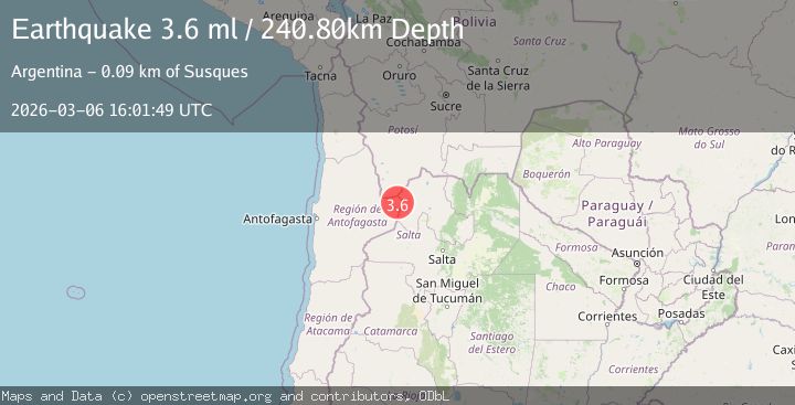 Map of JUJUY, ARGENTINA