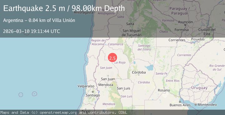 Map of LA RIOJA, ARGENTINA