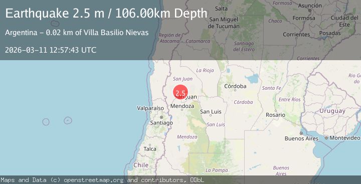 Map of SAN JUAN, ARGENTINA