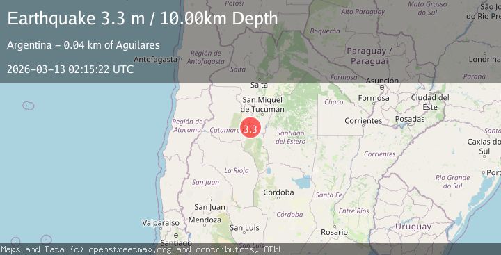 Map of TUCUMAN, ARGENTINA