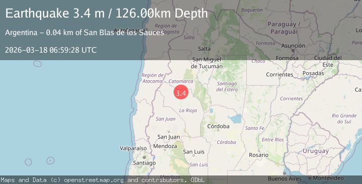 Map of LA RIOJA, ARGENTINA