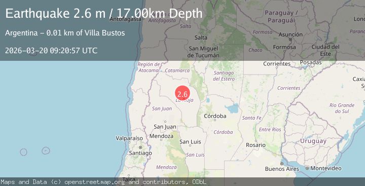 Map of LA RIOJA, ARGENTINA