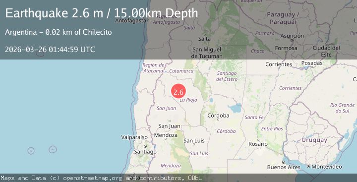 Map of LA RIOJA, ARGENTINA