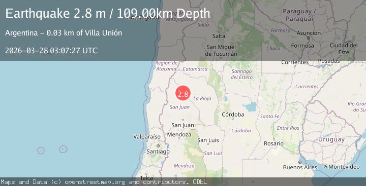 Map of LA RIOJA, ARGENTINA