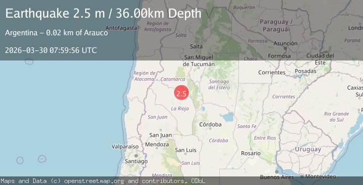 Map of LA RIOJA, ARGENTINA