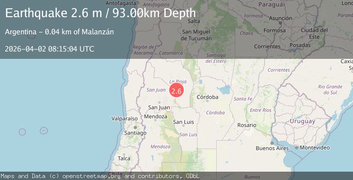 Map of LA RIOJA, ARGENTINA