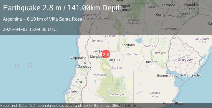 Map of SAN JUAN, ARGENTINA
