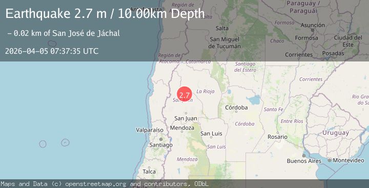 Map of SAN JUAN, ARGENTINA
