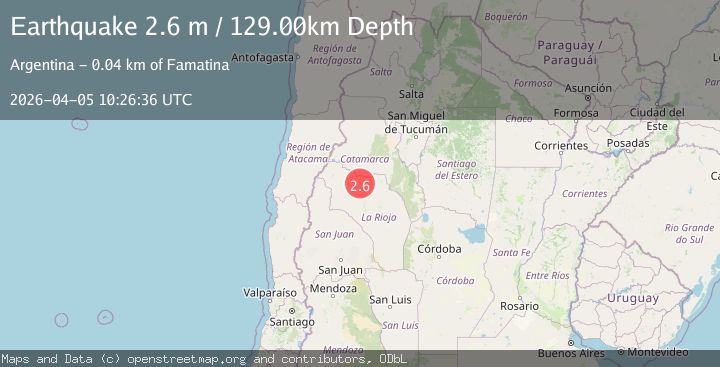 Map of LA RIOJA, ARGENTINA