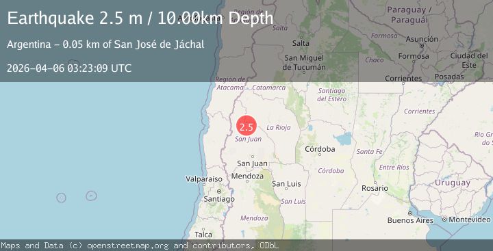Map of SAN JUAN, ARGENTINA