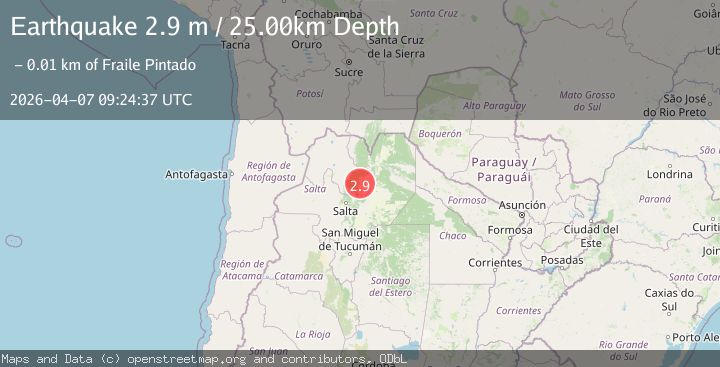 Map of JUJUY, ARGENTINA