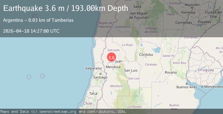 Map of SAN JUAN, ARGENTINA