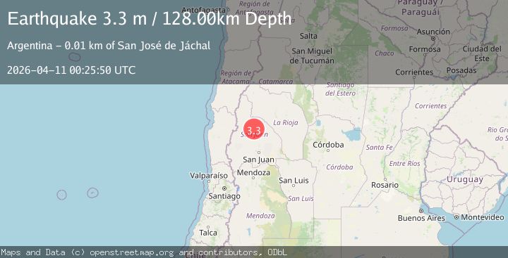 Map of SAN JUAN, ARGENTINA