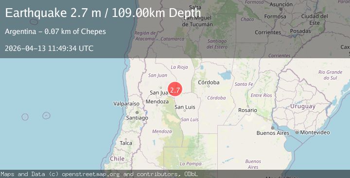 Map of SAN JUAN, ARGENTINA