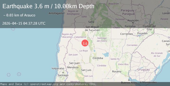 Map of LA RIOJA, ARGENTINA