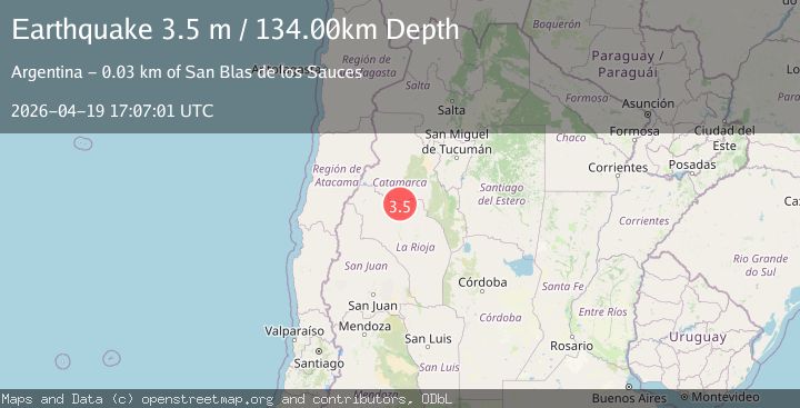 Map of LA RIOJA, ARGENTINA
