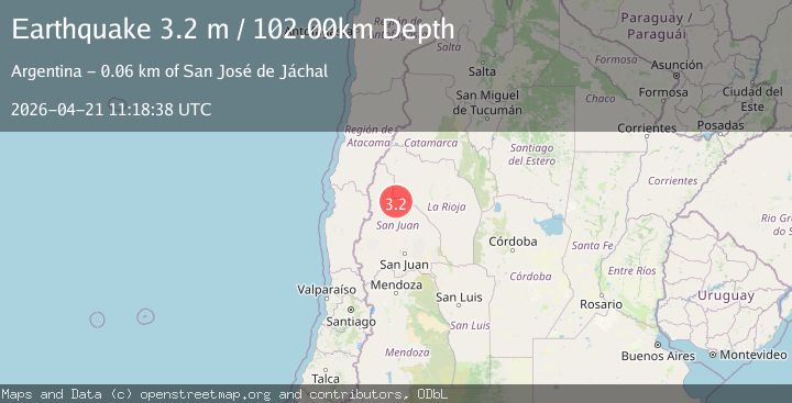 Map of SAN JUAN, ARGENTINA
