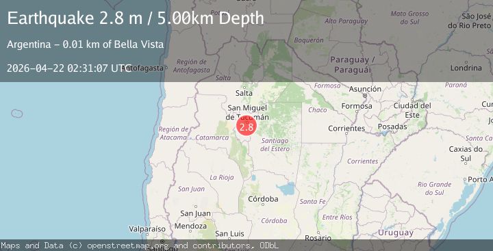 Map of TUCUMAN, ARGENTINA