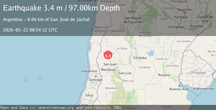 Map of SAN JUAN, ARGENTINA