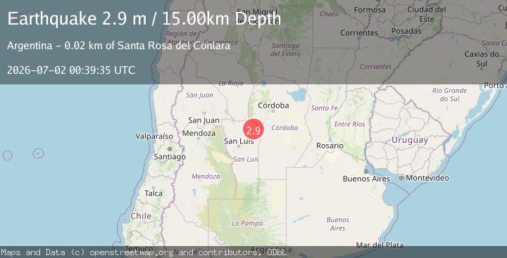 Map of SAN LUIS, ARGENTINA