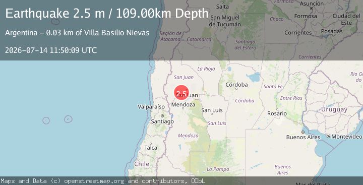 Map of SAN JUAN, ARGENTINA