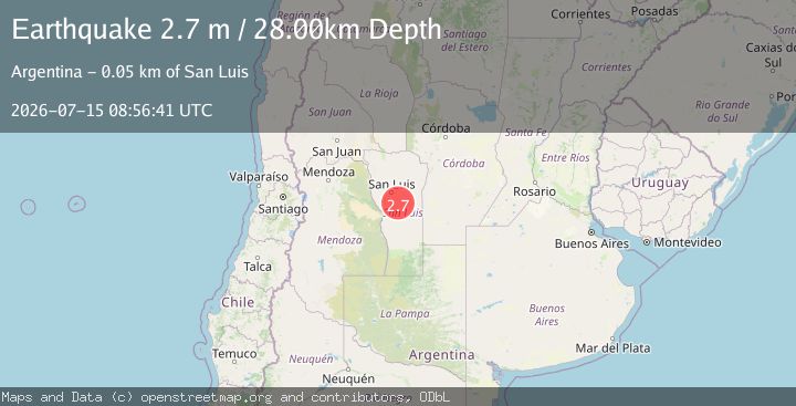 Map of SAN LUIS, ARGENTINA