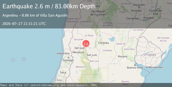 Map of SAN JUAN, ARGENTINA