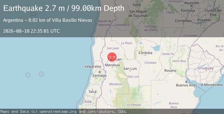 Map of SAN JUAN, ARGENTINA