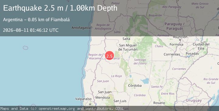 Map of CATAMARCA, ARGENTINA