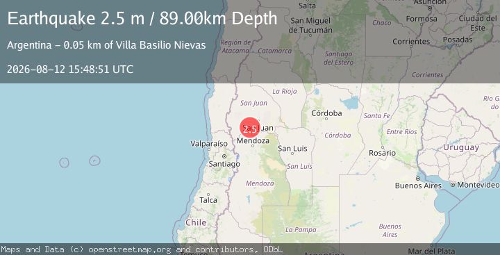 Map of SAN JUAN, ARGENTINA