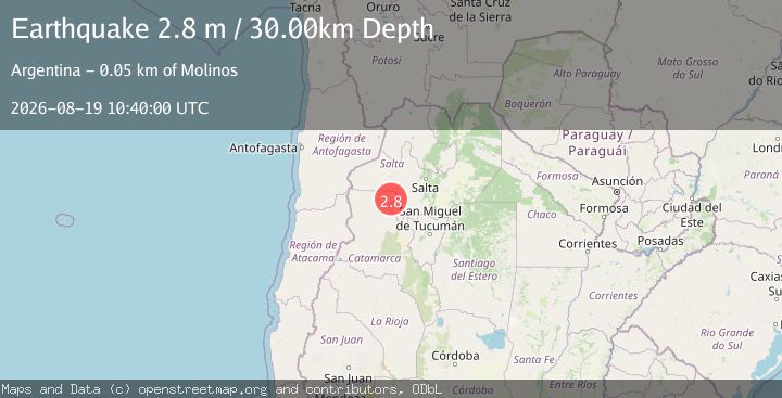 Map of CATAMARCA, ARGENTINA